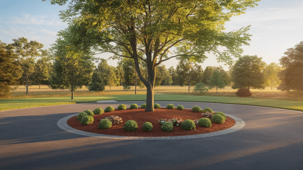 circular-driveway-with-a-tree-island