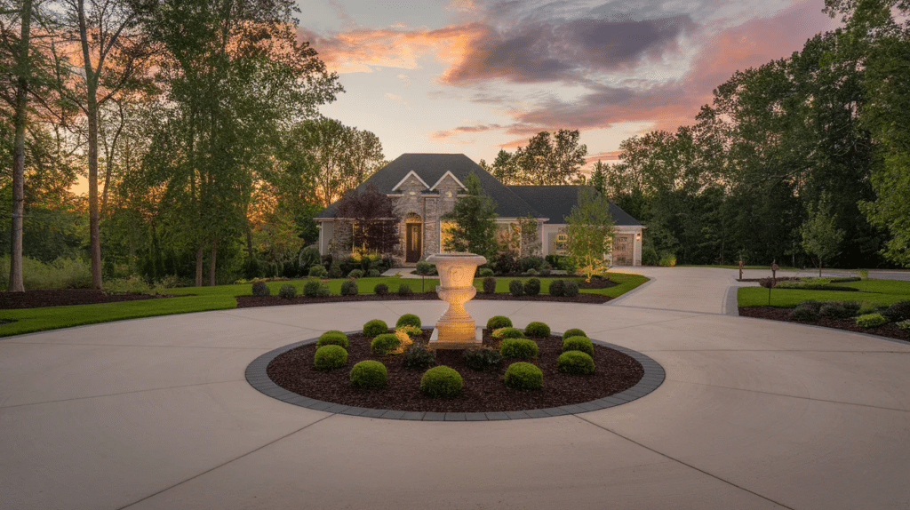 circular-driveway-with-decorative-center-sculpture