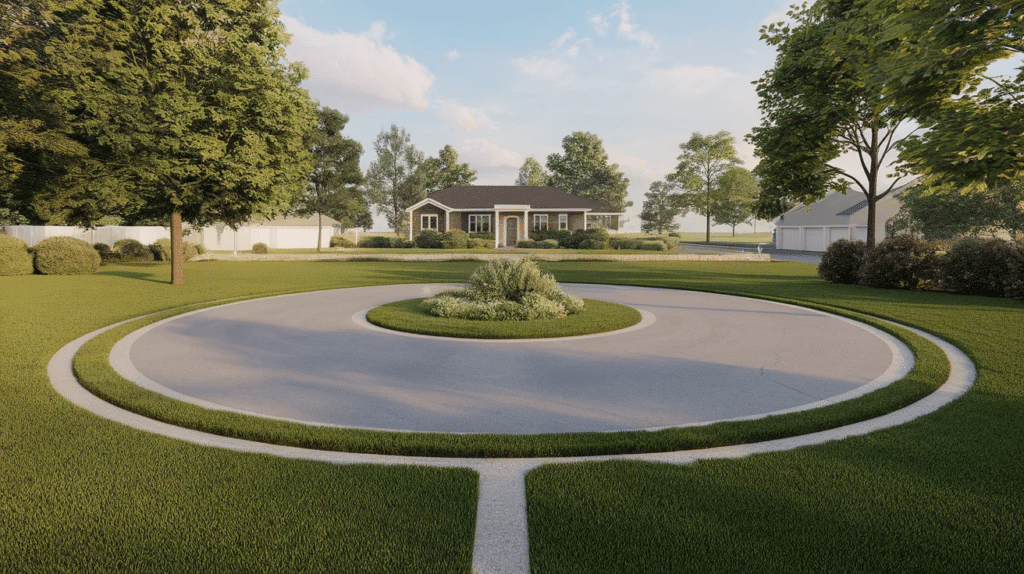 driveway-with-grass-strip-borders