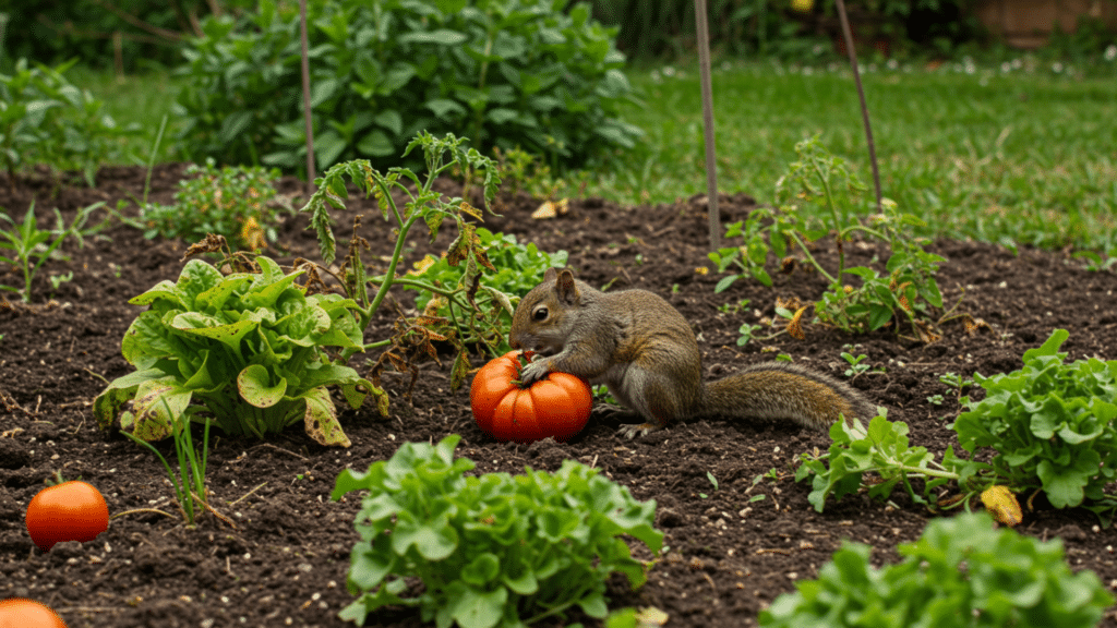 how to keep squirrels out of garden