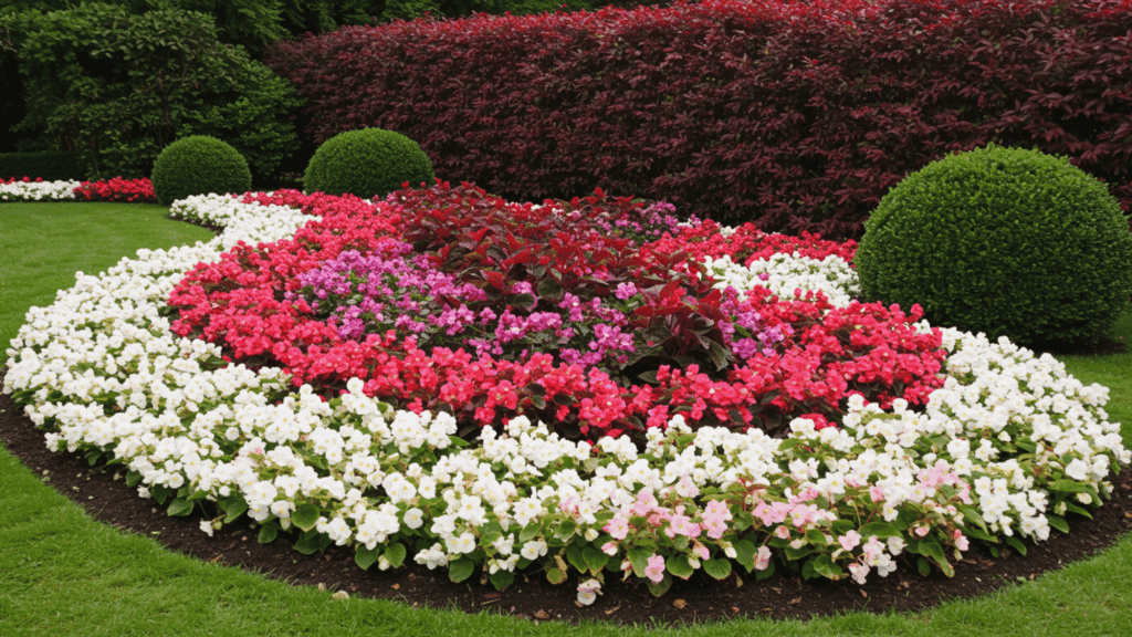 pollinator friendly perennial flower garden layout plan