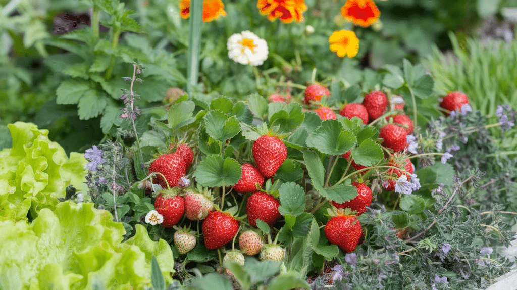 strawberry companion plants