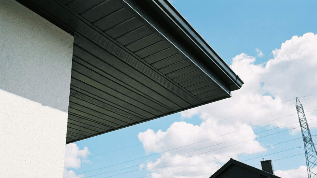 All You Need to Know About the Eaves of a House Roof overhang showing the eaves extending beyond the exterior house wall
