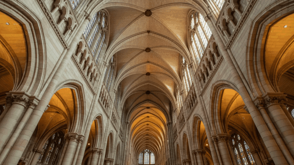 interior view of a cathedral vaulted ceiling showing everything you need to know about roof styles