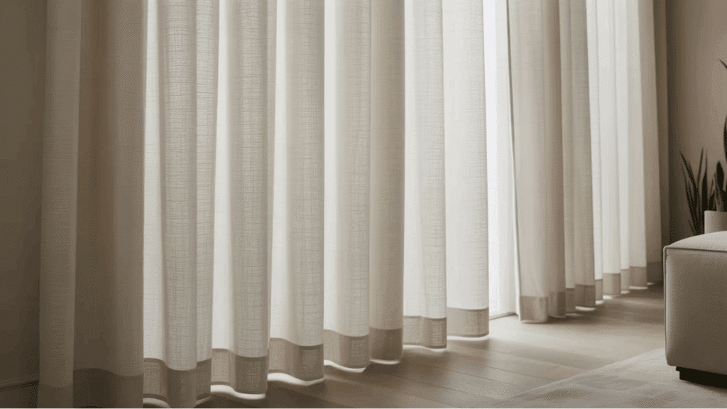 light linen sheer curtains hanging neatly along bright window creating soft natural light curtain styles