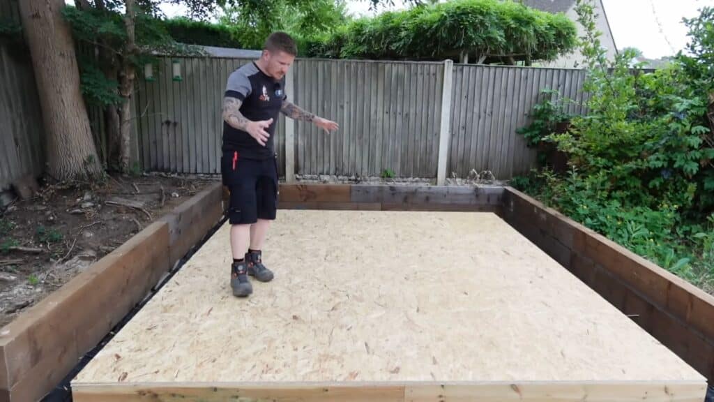 preparing a strong and level base to support the shed structure properly before framing begins