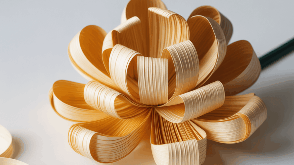 straw flowers flower crafts made with curled straw strips forming a layered flower shape