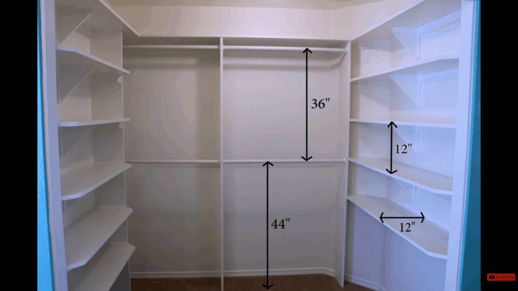 adding finishing touches to the closet with caulk and paint for a polished completed look