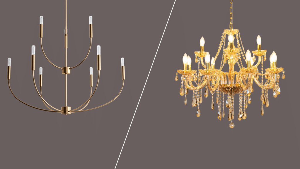 candle style chandelier light with classic arms and soft glowing bulbs evoking traditional elegant atmosphere