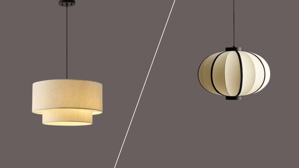 fabric shade soft light fixture with diffused glow creating cozy comfortable atmosphere in living spaces