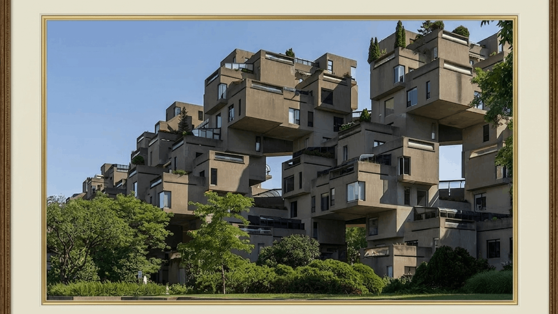 habitat 67 montreal eco brutalist buildings with stacked concrete cubes forming terraces (1)