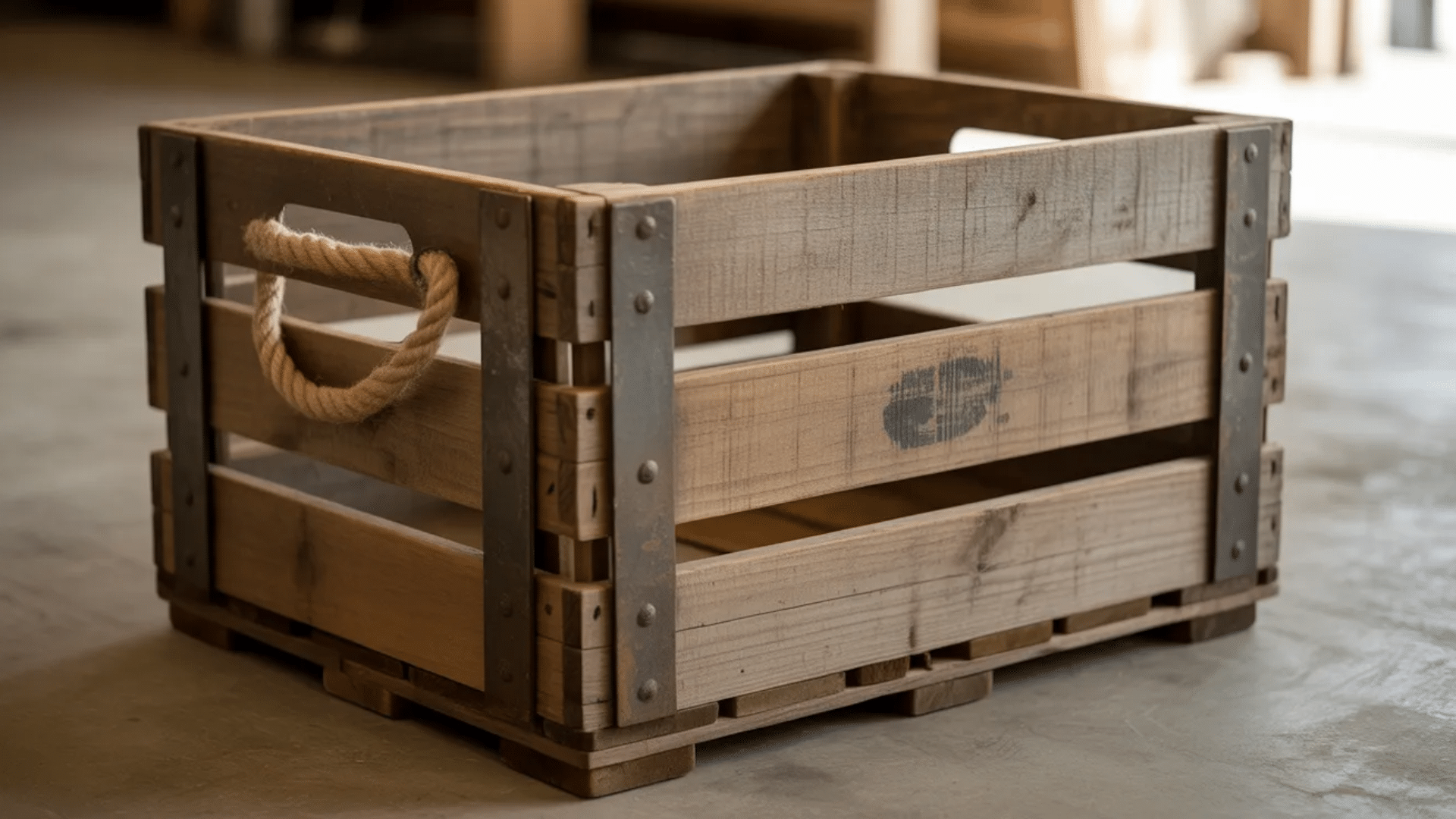 a wooden crate is a functional and stylish addition to any wood projects