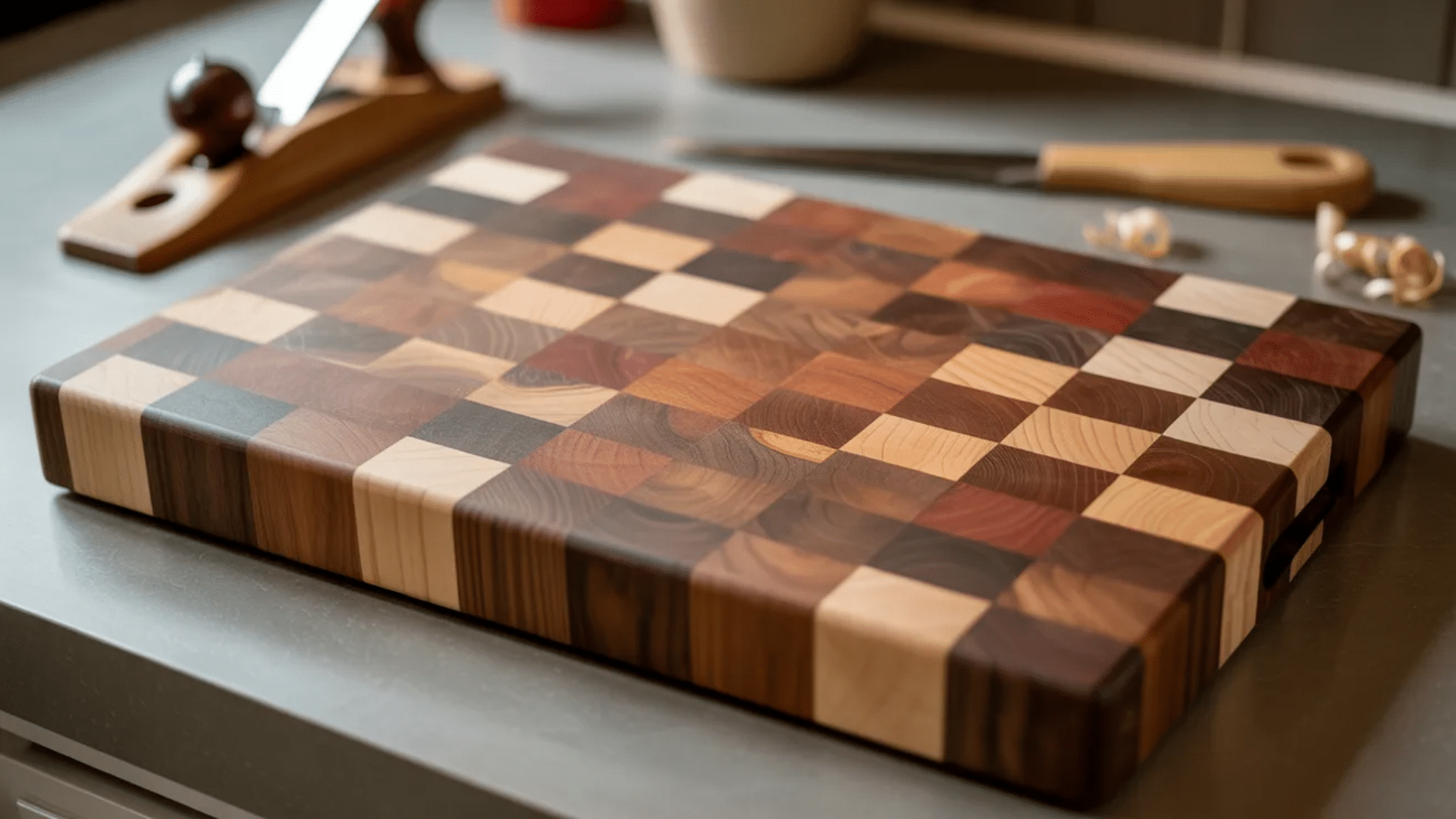 an endgrain cutting board is both a durable and aesthetically pleasing addition to any kitchen