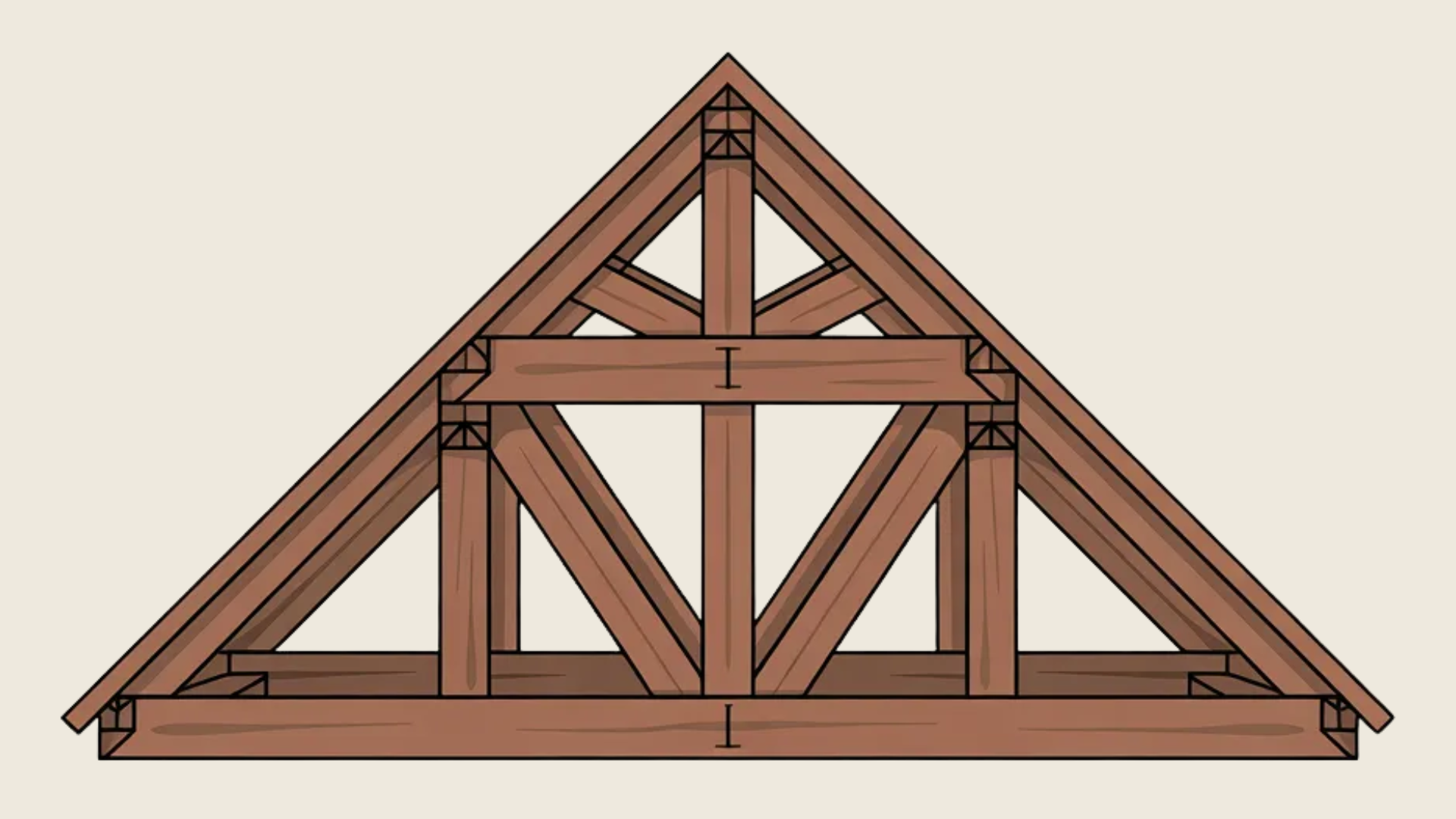 attic truss roof truss design with a triangular shape creating space