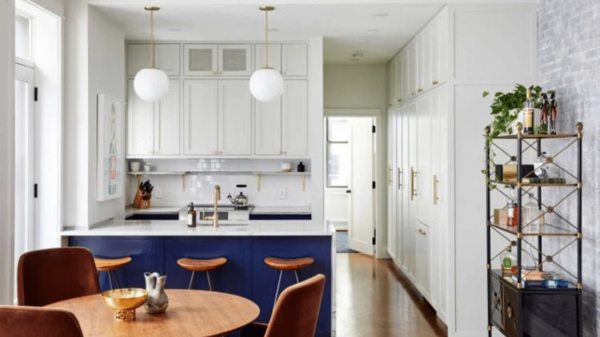 bright classic white galley kitchen designs