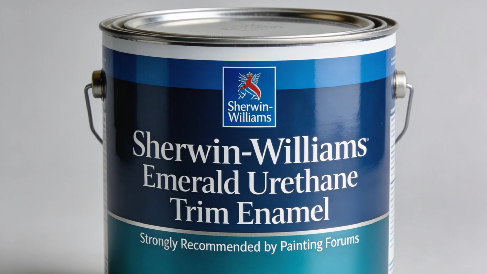 can of interior trim paint emerald urethane trim enamel shown as best paint for trim and best paint for doors and trim on white background