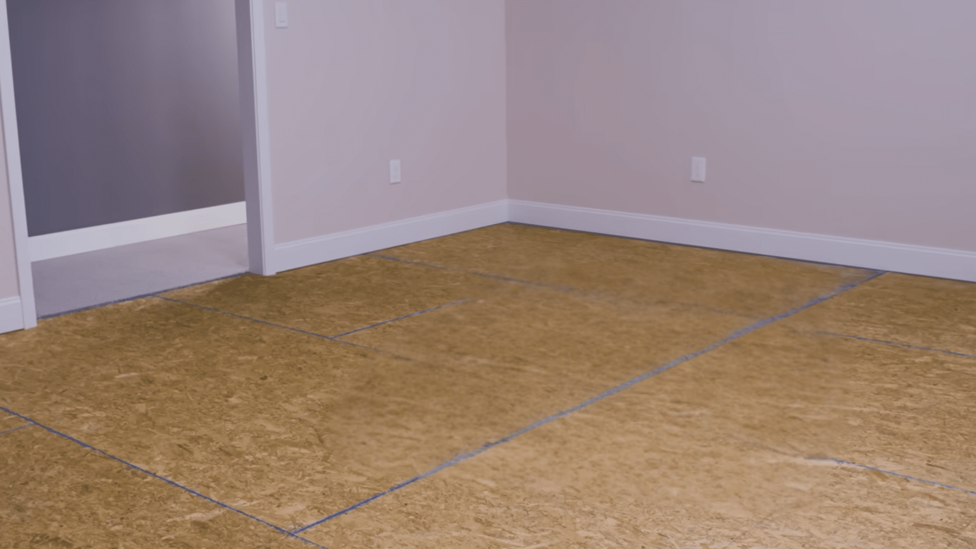 Cleaning and leveling subfloor before installing laminate flooring