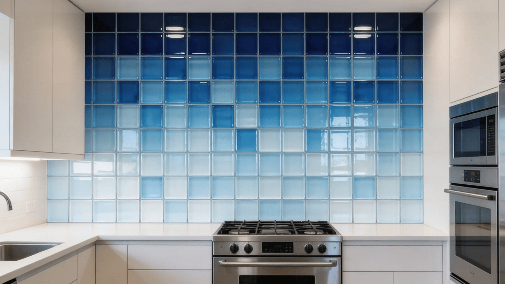 gradient tile pattern with tiles in shades from light to dark creating smooth color transition effect