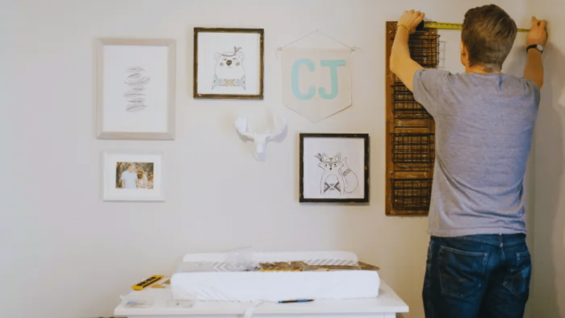 heritage family photo nursery ideas with gallery wall framed memories