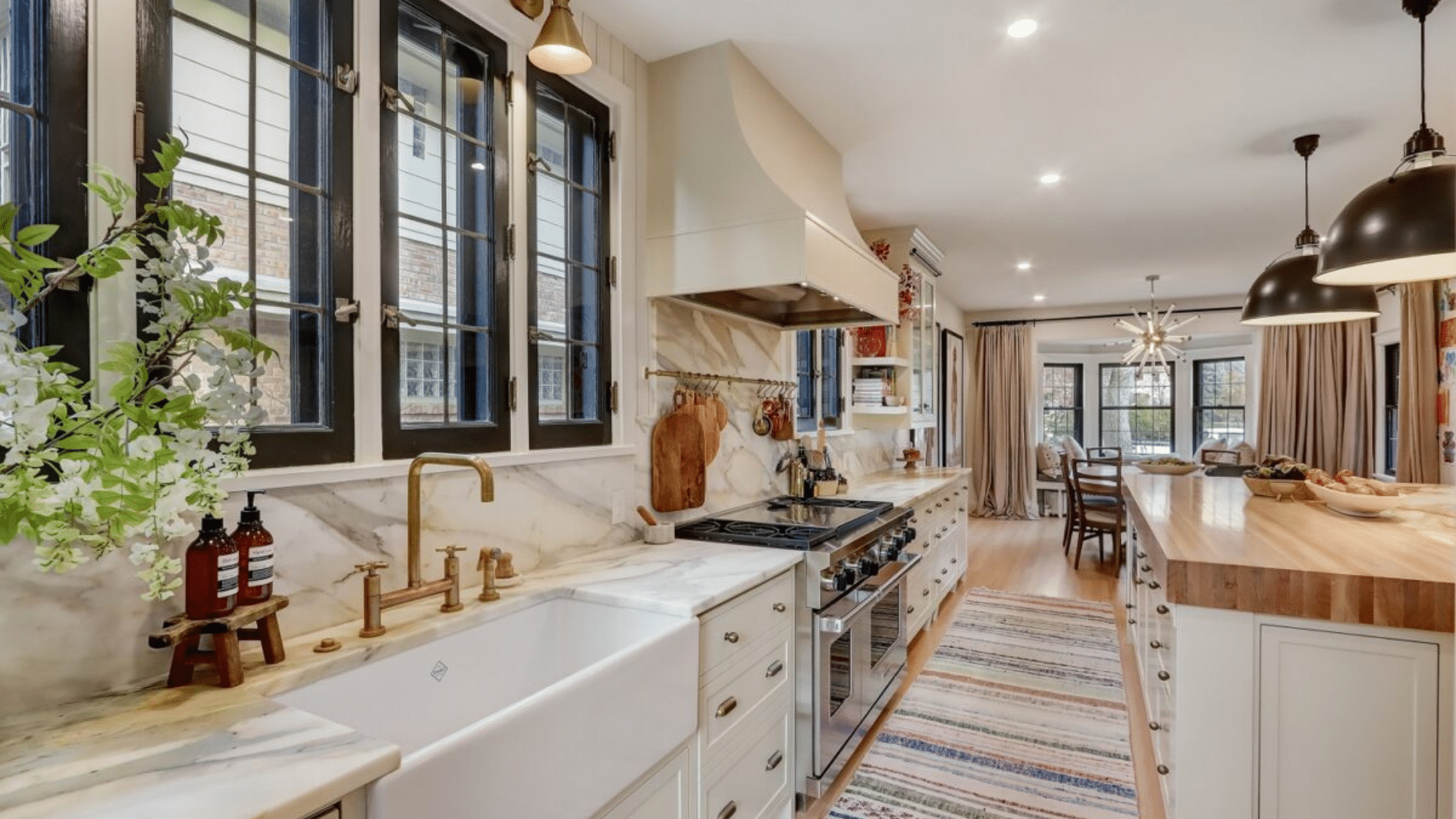 large luxury galley kitchen designs with long island