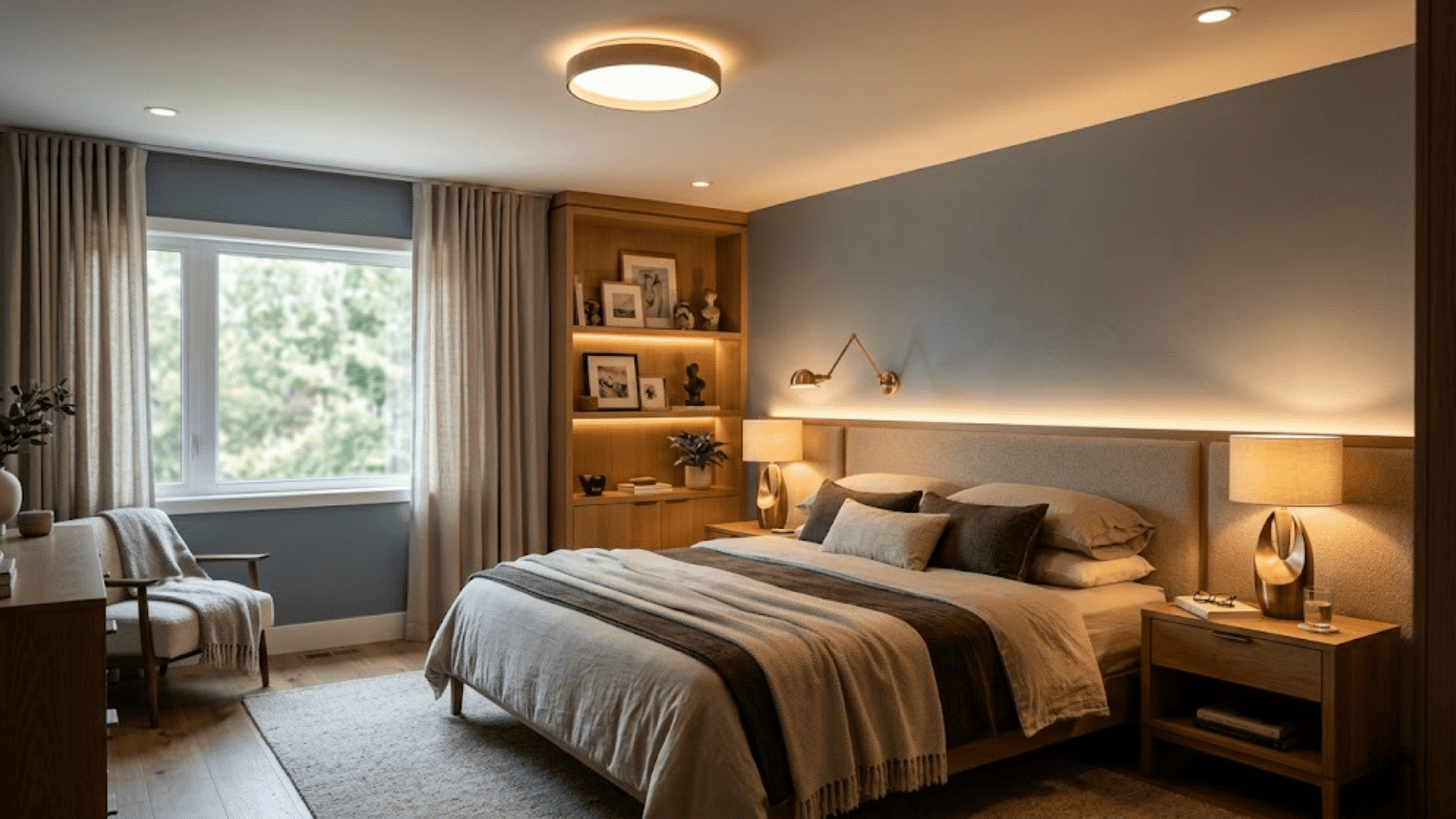 lighting showing modern master bedroom ideas for home decor