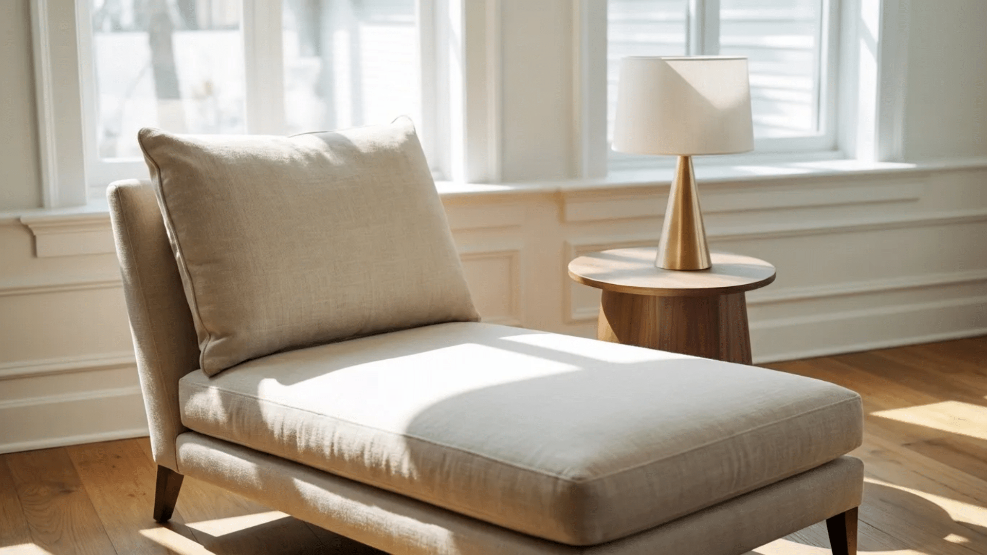 lounge chair with wide seat and relaxed back angle ideal for comfortable resting reading or casual lounging