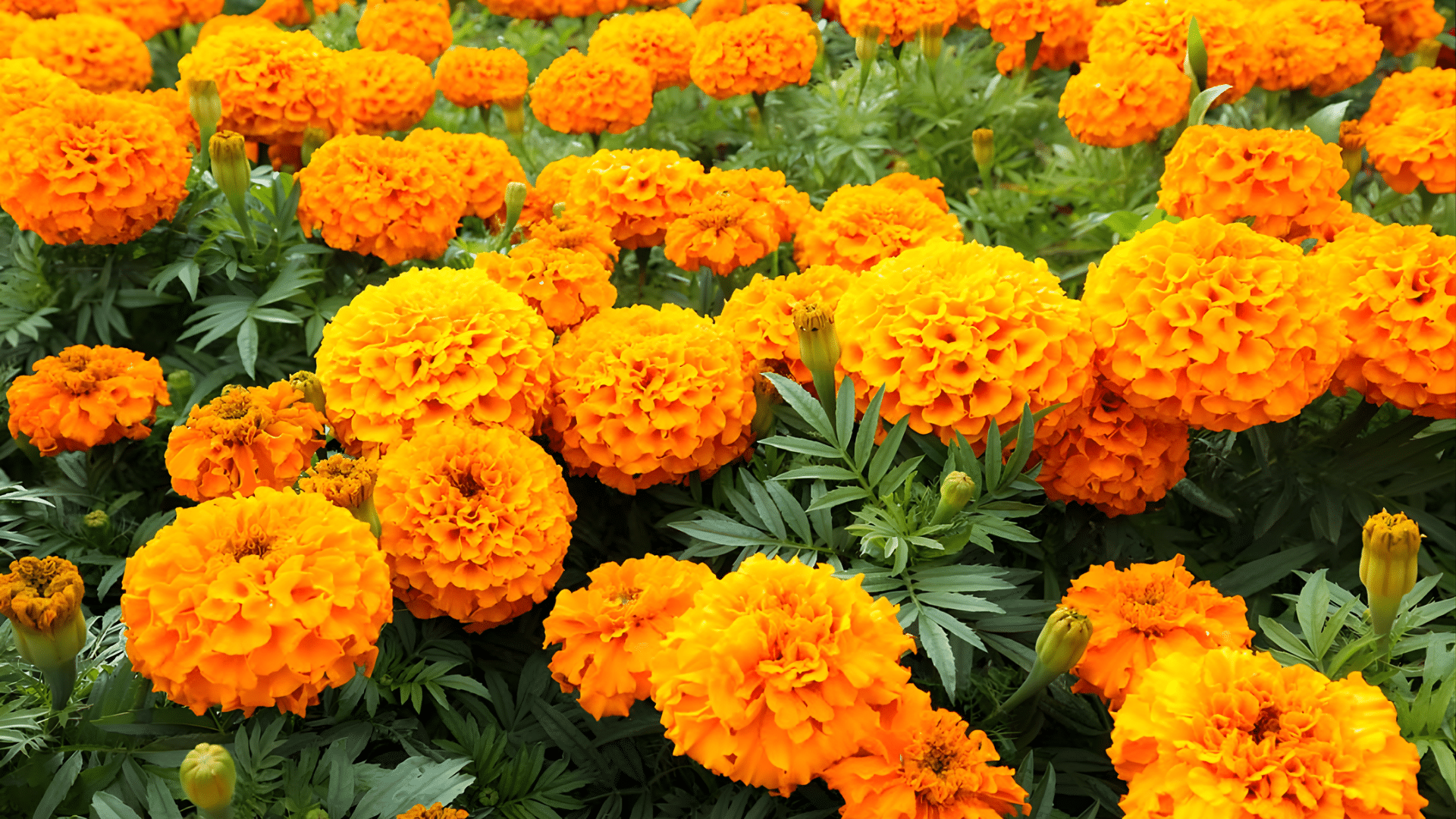 marigolds are great to plant with cucumbers as they help deter pests