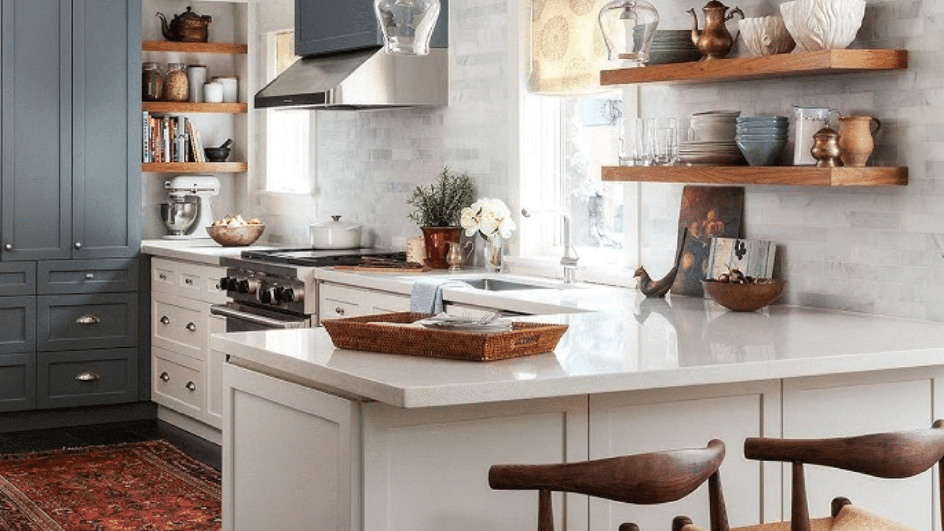 modern open shelf galley kitchen designs with island seating