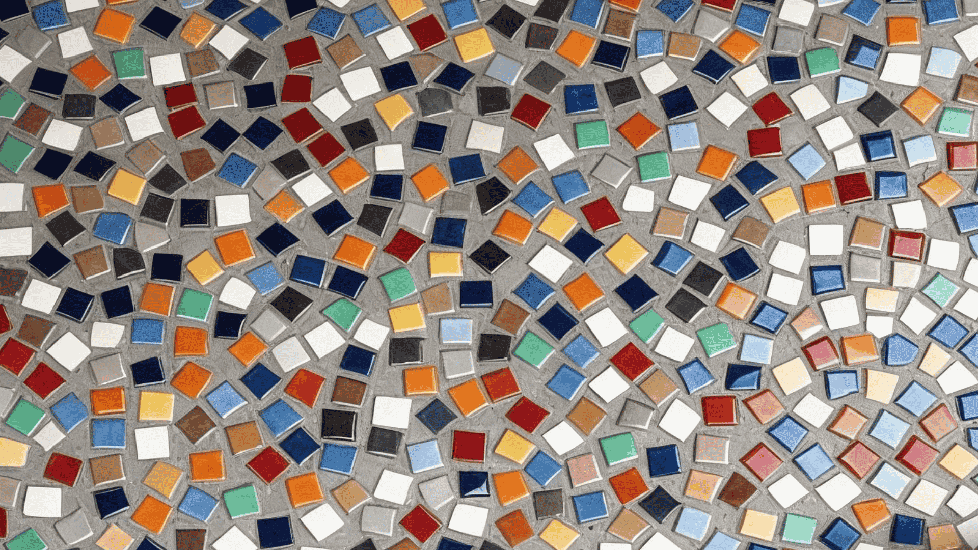 mosaic sheet tile pattern with small tiles grouped together creating detailed textured surface design
