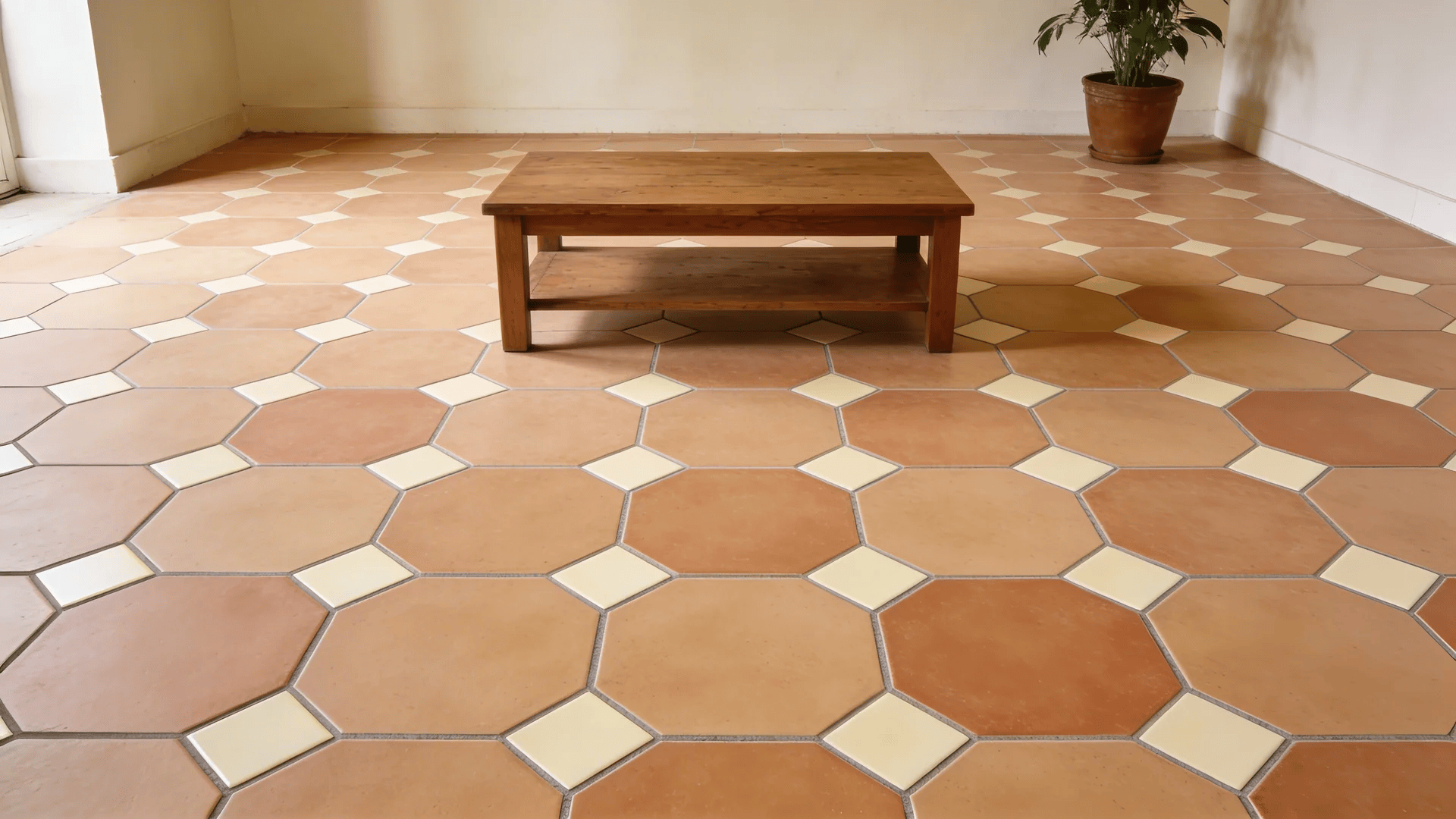 octagon dot tile pattern with large tiles and small inserts creating classic detailed floor design (1)