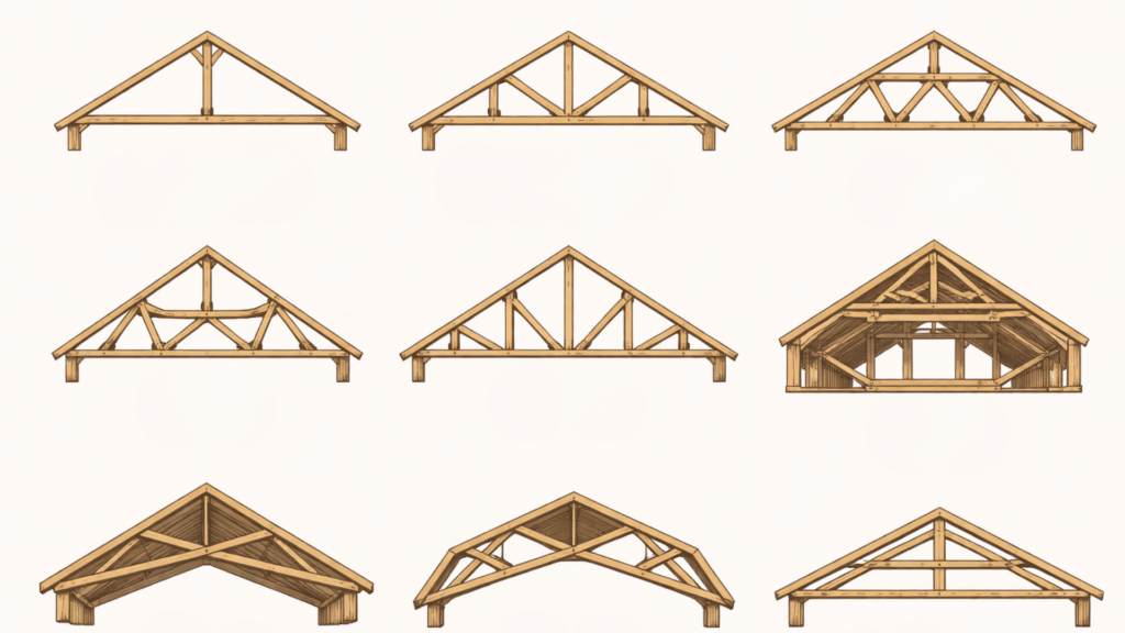 roof truss design structural framework providing support for roofs