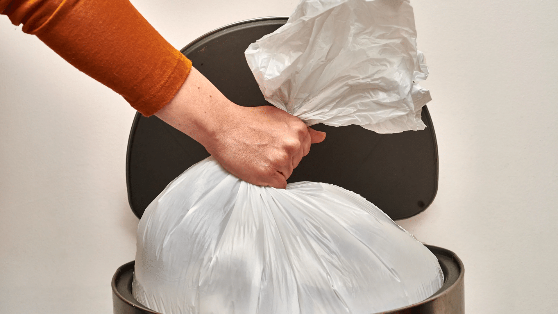 taking out trash part of daily house cleaning routine