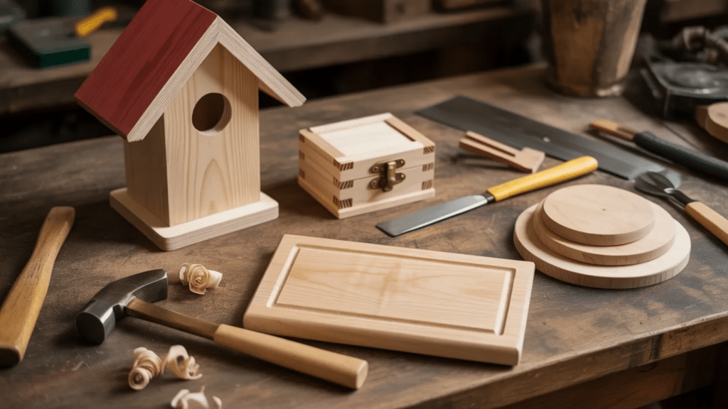wooden projects like birdhouses, boxes and trays offer a way to practice craftsmanship while creating functional pieces