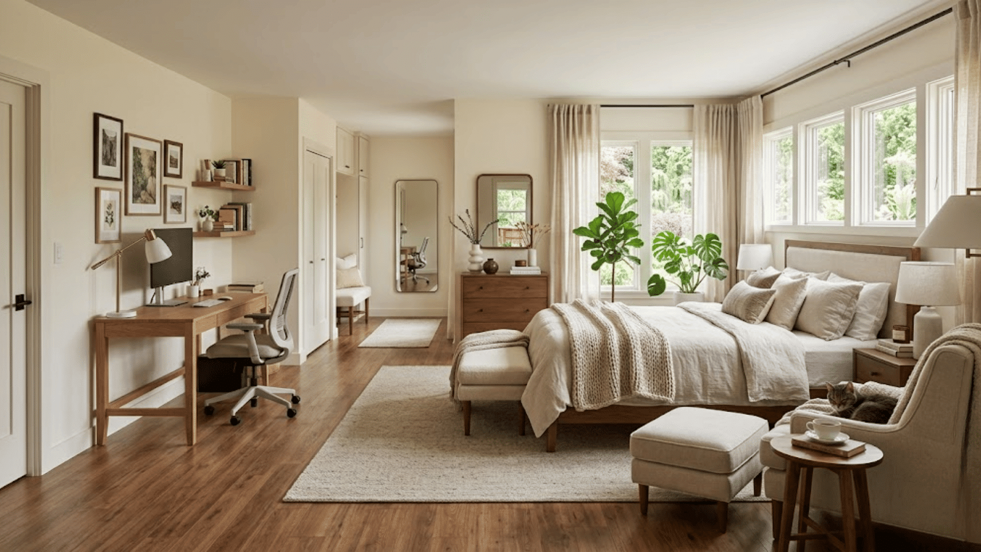 zone the room more than a place to sleep for bedroom decor