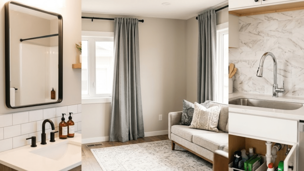 21 Easy Home Improvement Tips to Try This Weekend a clean modern home interior representing practical home improvement tips for every room