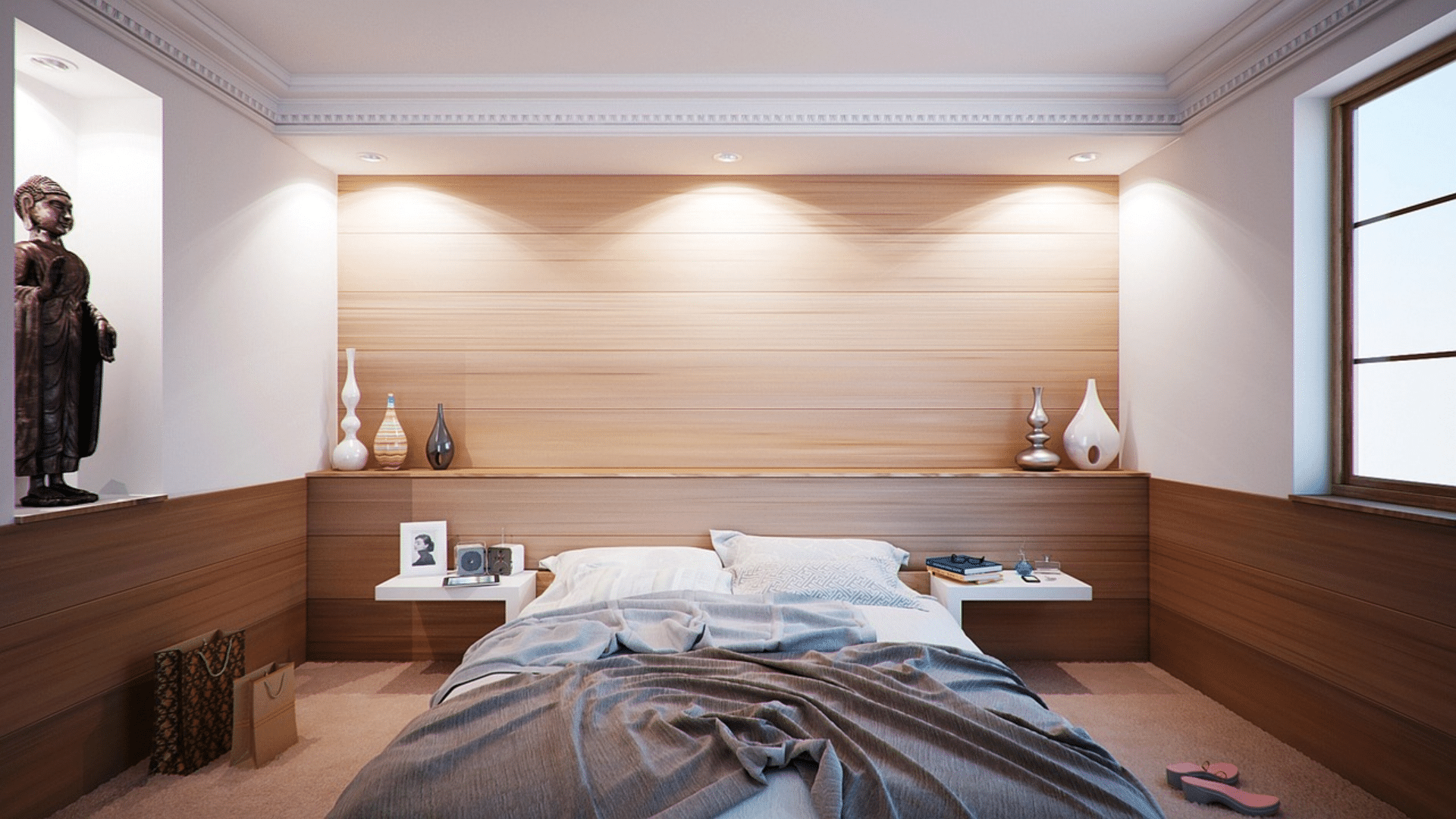 apartment decor ideas with neutral colors layered textures and functional home accessories (2)