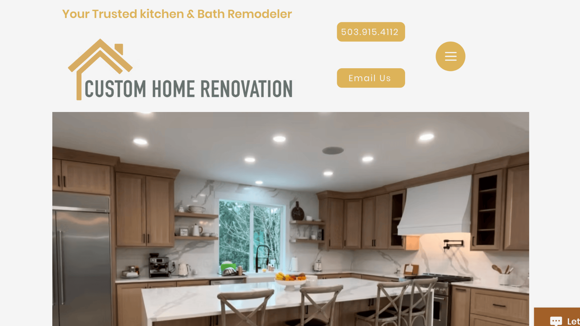 chrportland custom home renovation kitchen remodel modern cabinets island design service company team