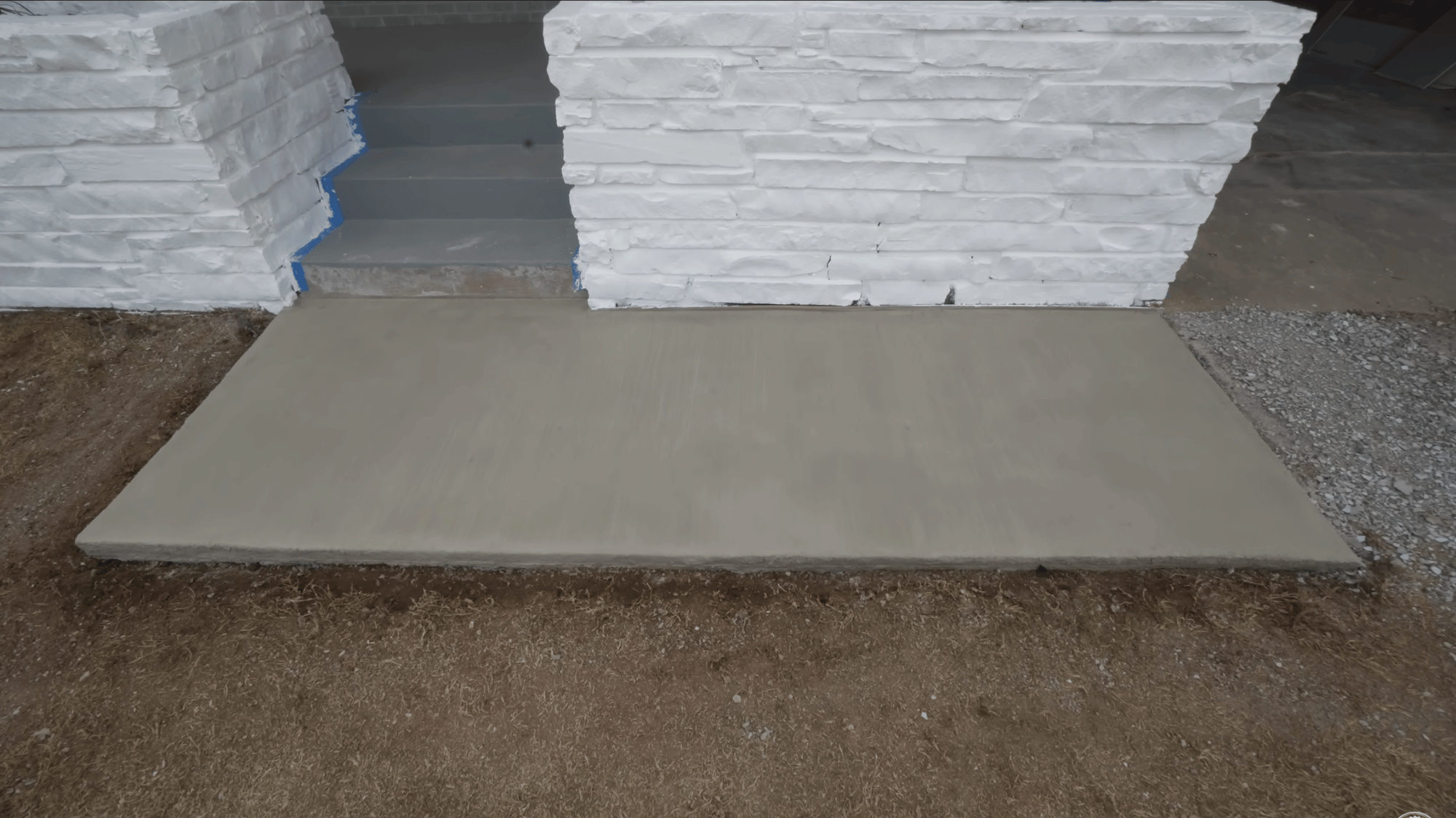 completed concrete repair showing a smooth resurfaced slab with a clean and uniform appearance