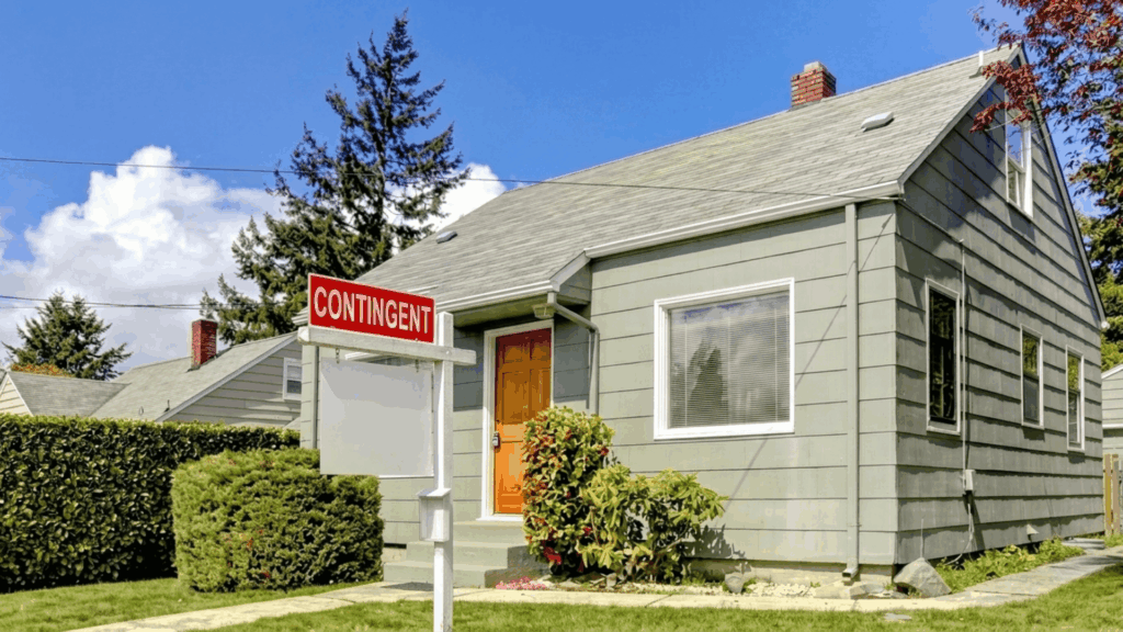 house purchase agreement highlighting contingent terms that must be completed before sale moves forward (1)