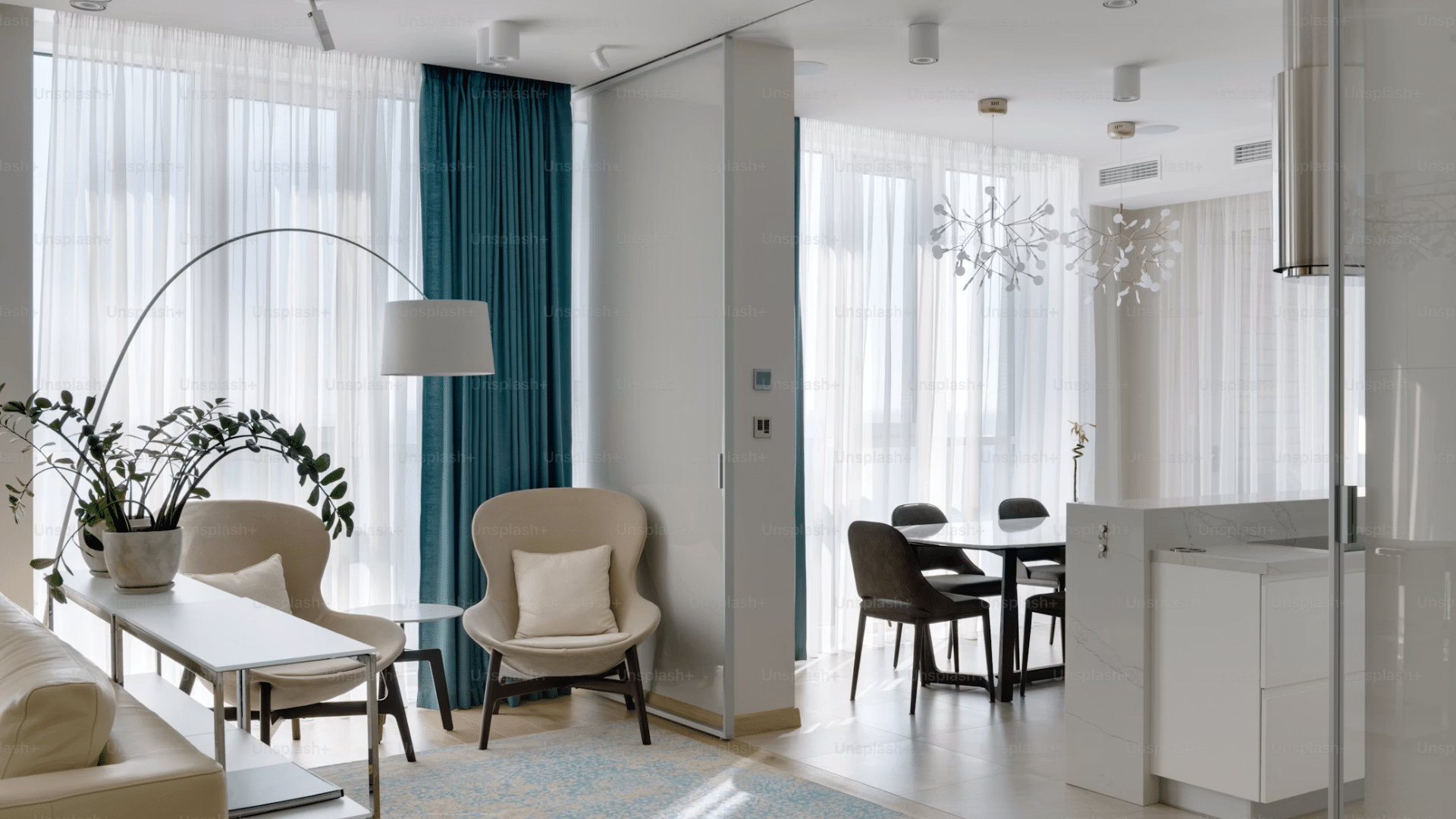 modern apartment bedroom with decorative textiles wall decor and space maximizing furniture