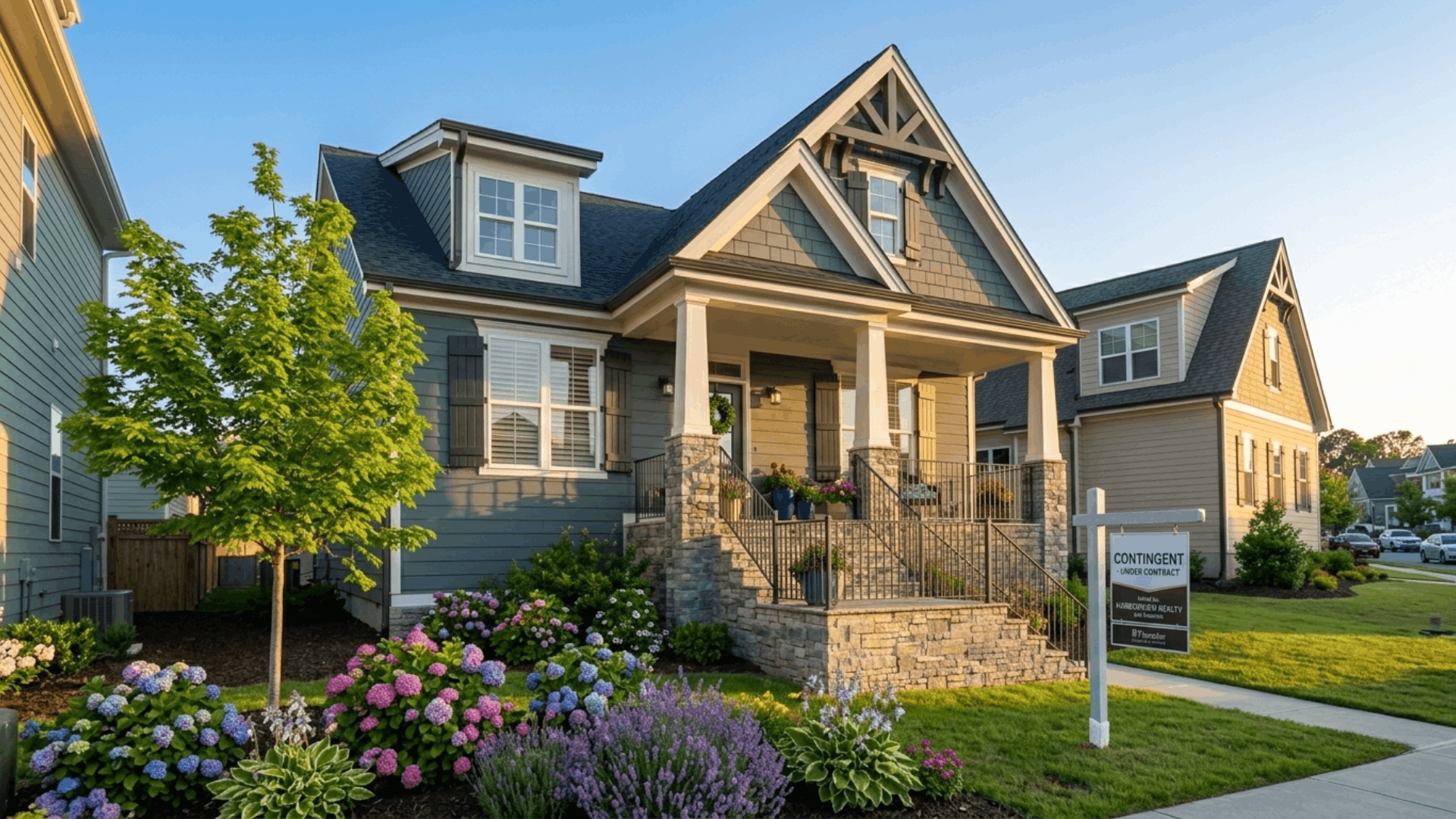 real estate contract marked contingent showing buyer seller agreement with conditions pending before closing (1)