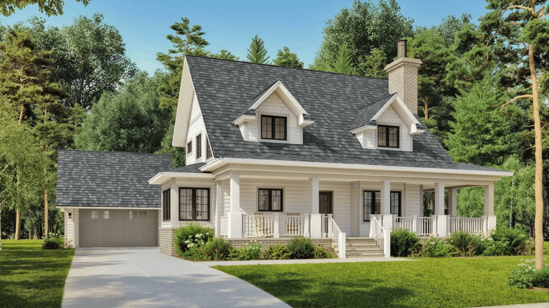 classic cape cod house with symmetrical design steep roof dormer windows and practical low cost construction