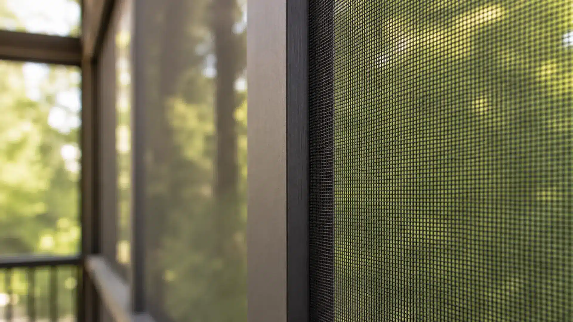Screen mesh material choice for a screened patio in humid climates