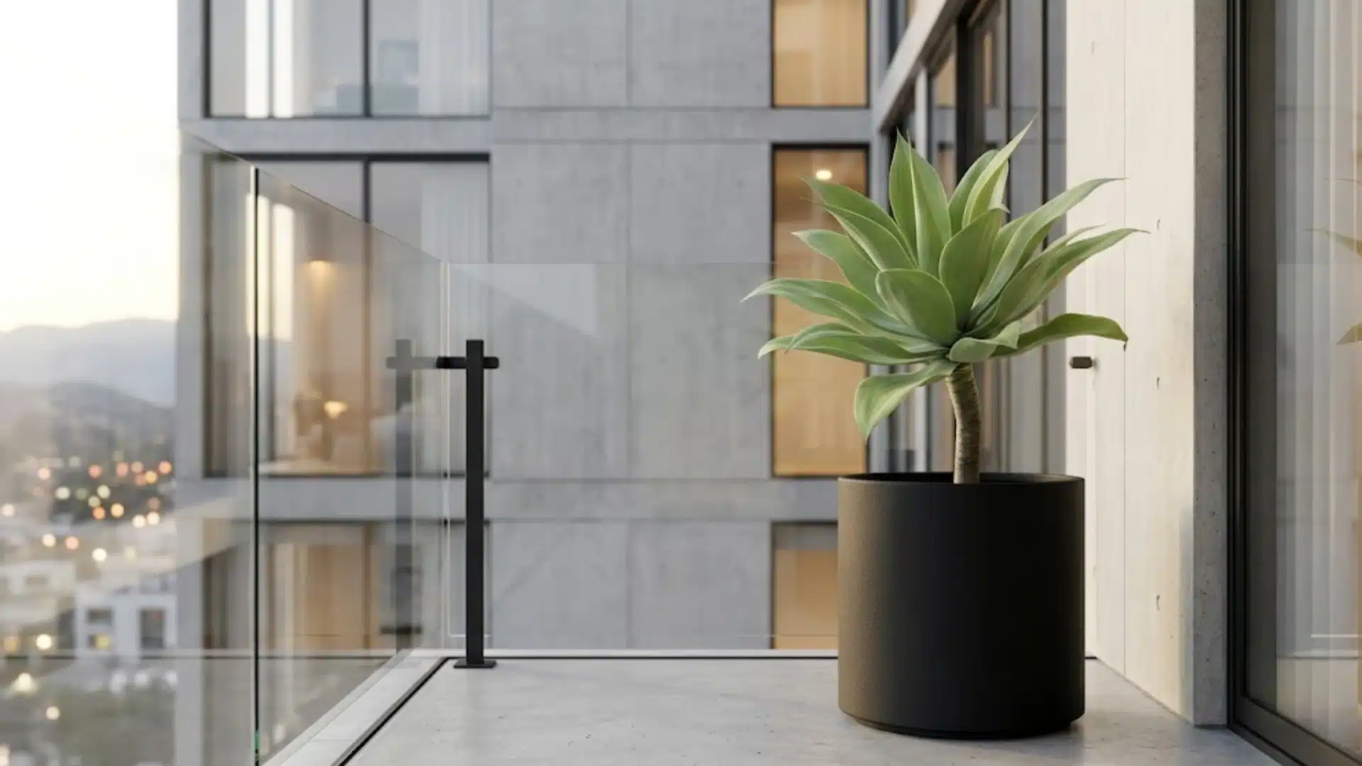 Modern matte resin planter idea for a minimalist space