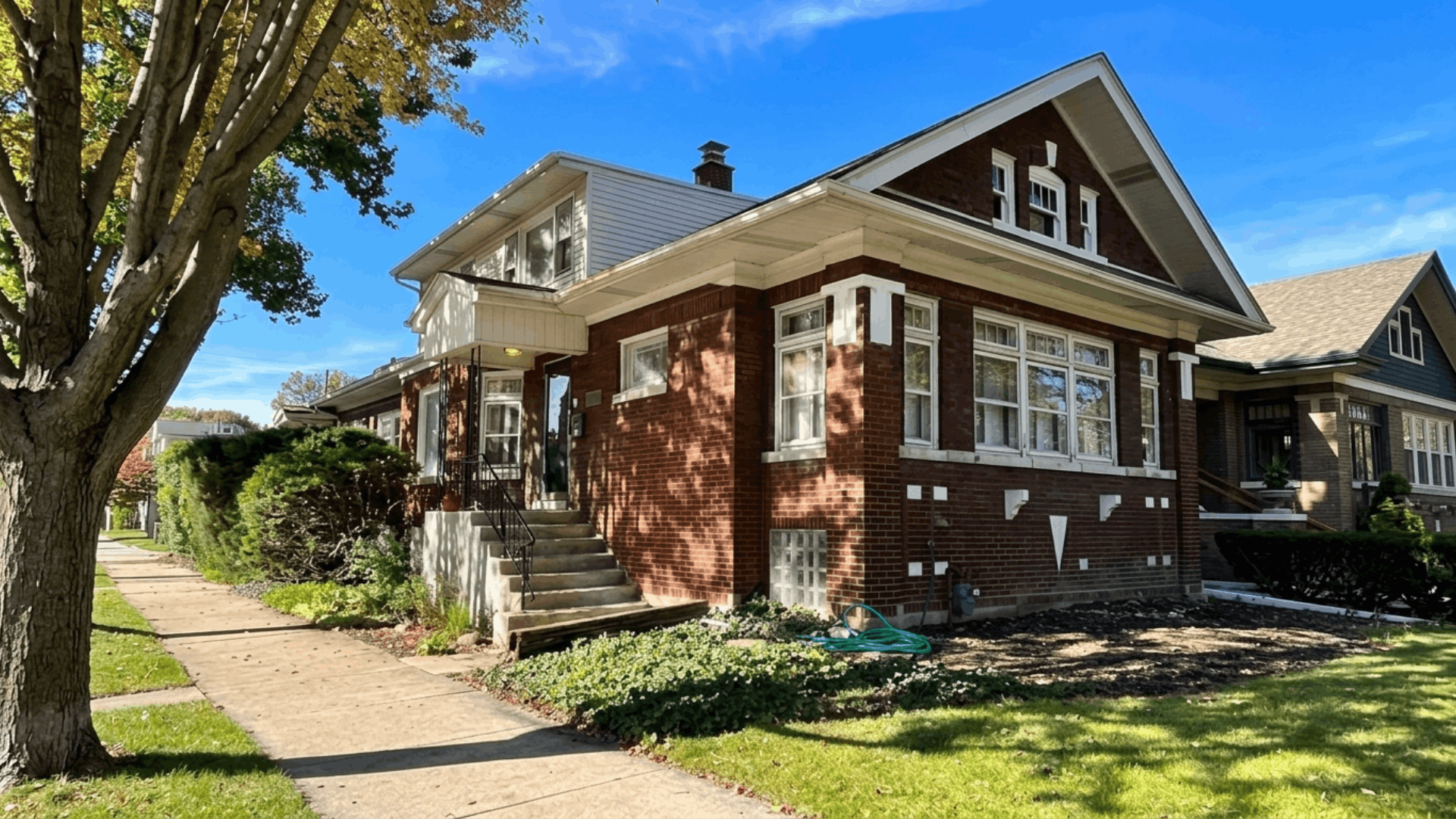 traditional bungalow with covered front porch compact layout and affordable single story residential design