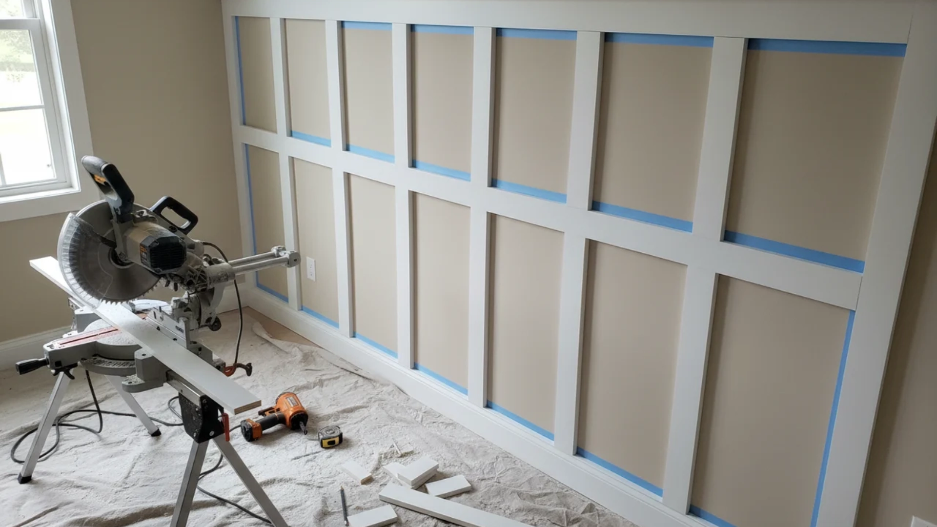 diy board and batten installation using primed mdf boards
