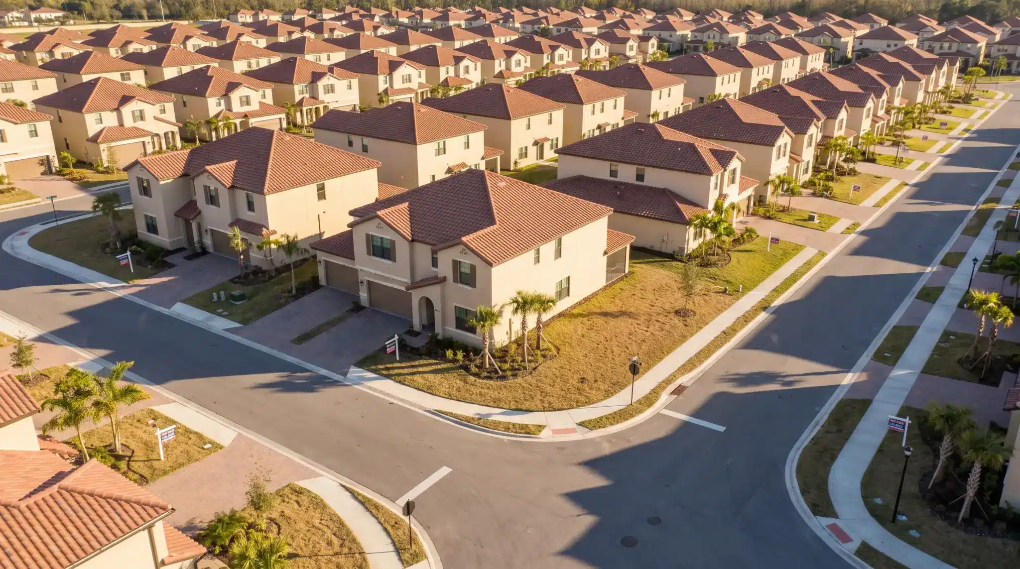 New Sun Belt housing development showing increased supply across Florida and Texas markets